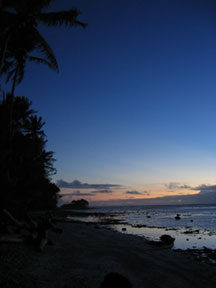 Sunrise and the Moon is still in the Sky