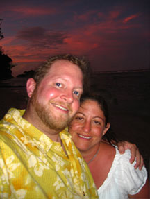 Brian and Theresa Kosraean Sunset